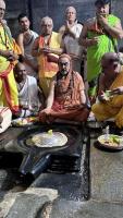 H.H. Shrimat Sadyojat Shankarashram  Swamiji's  visit to  Shri Mahabaleshwar Temple - Gokarna (21st June 2023)